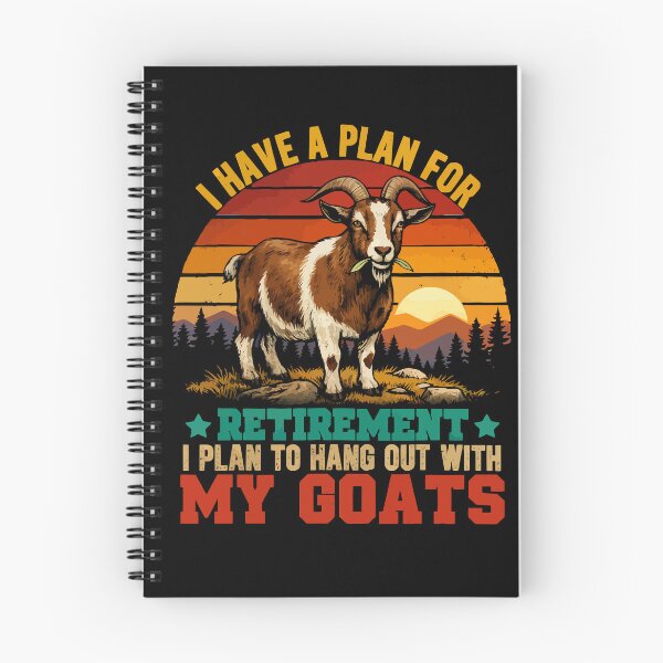 Item preview, Vintage Retro Retirement Plan Hang Out With My Goats - Funny Dad Grandpa Husband Art designed and sold by BendyBeasts.