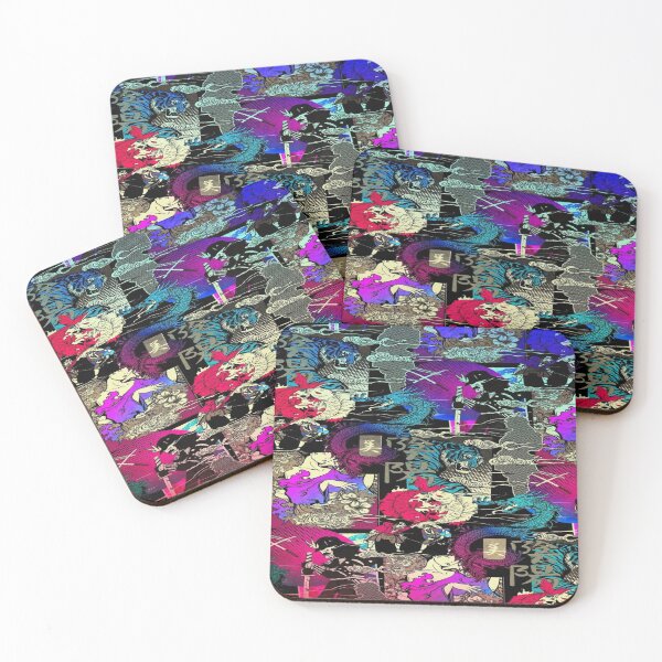 Item preview, Pop Art Ukiyo-e Neon - Samurai, Dragons and Tigers  designed and sold by RAYBIL.