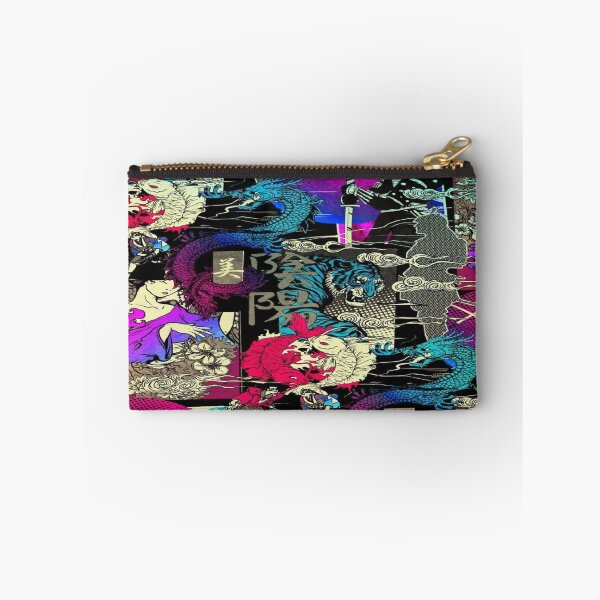 Item preview, Pop Art Ukiyo-e Neon - Samurai, Dragons and Tigers  designed and sold by RAYBIL.