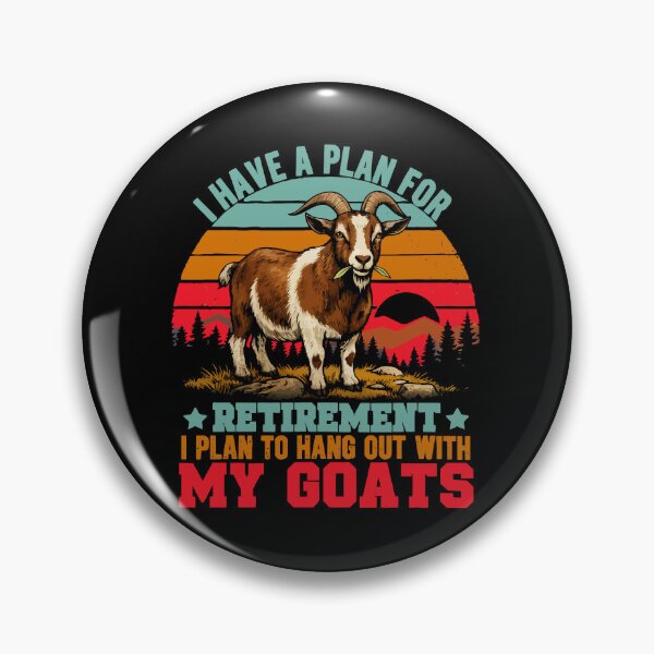 Item preview, Vintage Retro Retirement Plan Hang Out With My Goats - Funny Dad Grandpa Husband Art designed and sold by BendyBeasts.