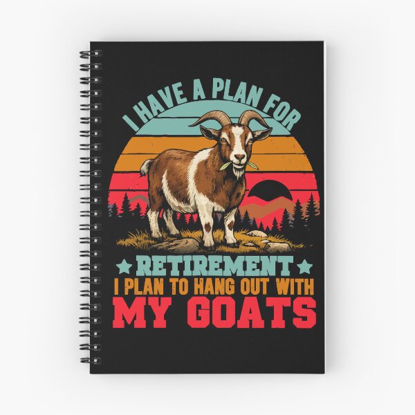 Item preview, Vintage Retro Retirement Plan Hang Out With My Goats - Funny Dad Grandpa Husband Art designed and sold by BendyBeasts.