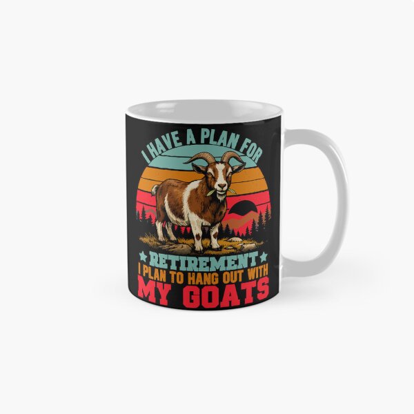 Item preview, Vintage Retro Retirement Plan Hang Out With My Goats - Funny Dad Grandpa Husband Art designed and sold by BendyBeasts.