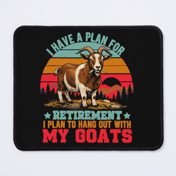 Item preview, Vintage Retro Retirement Plan Hang Out With My Goats - Funny Dad Grandpa Husband Art designed and sold by BendyBeasts.