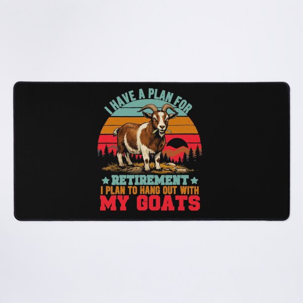 Item preview, Vintage Retro Retirement Plan Hang Out With My Goats - Funny Dad Grandpa Husband Art designed and sold by BendyBeasts.