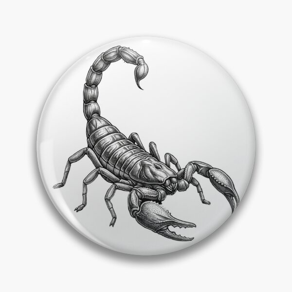 Item preview, Scorpion - Realistic Minimalistic black and white designed and sold by Minimalisticaly.