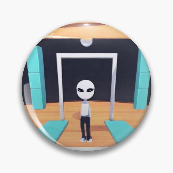 Item preview, Illustration - Extraterrestrial in Gym, Clean Surreal Triptych designed and sold by Zone--Gaming.