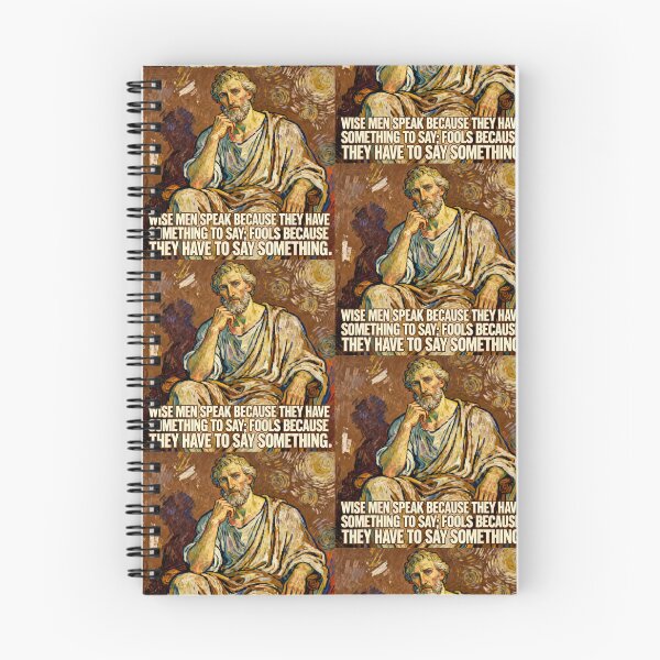 Item preview, Plato Inspired Quote Art – “Wise men speak because they have something to say; fools because they have to say something”  designed and sold by Donsean22.