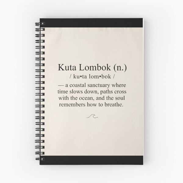 Item preview, Kuta Lombok Dictionary Definition Minimalist designed and sold by DuckOddity.