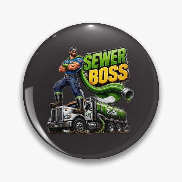 Item preview, Sewer Boss - Septic Superhero designed and sold by StakkaFu.
