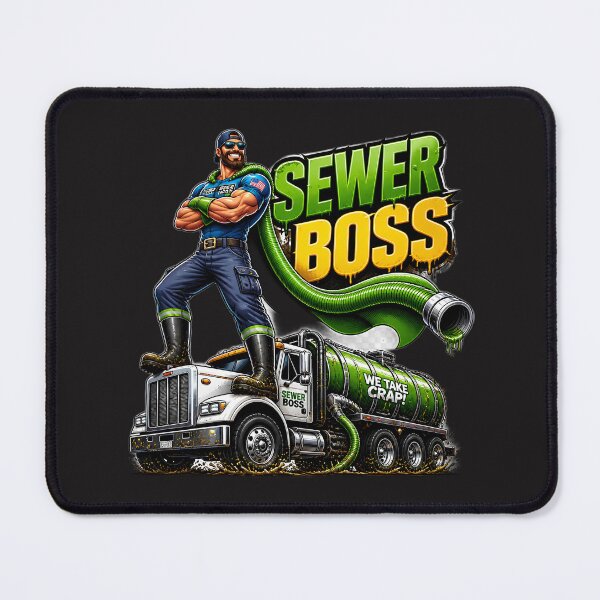 Item preview, Sewer Boss - Septic Superhero designed and sold by StakkaFu.