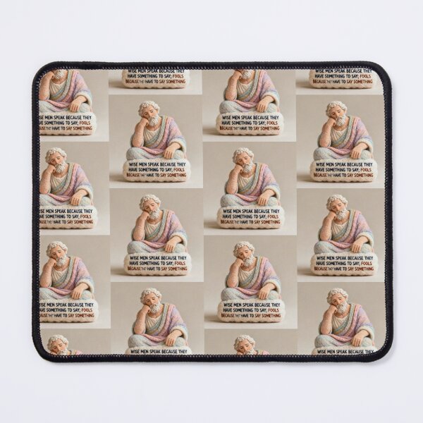 Item preview, Plato Inspired Quote Art - Wool Style – “Wise men speak because they have something to say; fools because they have to say something”  designed and sold by Donsean22.