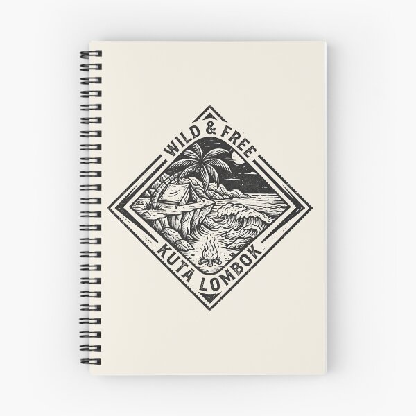 Item preview, Kuta Lombok Outdoor Camping Woodcut Badge designed and sold by DuckOddity.