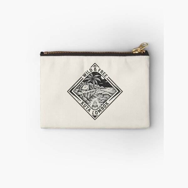 Item preview, Kuta Lombok Outdoor Camping Woodcut Badge designed and sold by DuckOddity.