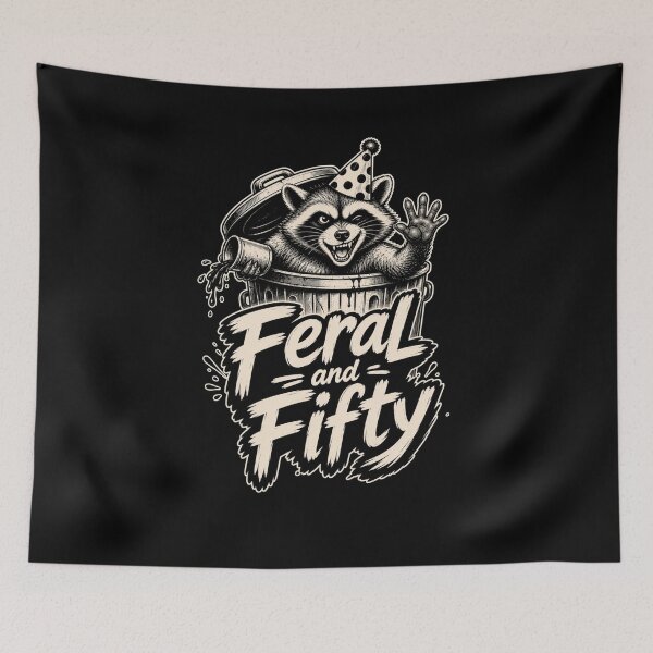 Item preview, Feral and Fifty Raccoon Party Animal designed and sold by snowry.