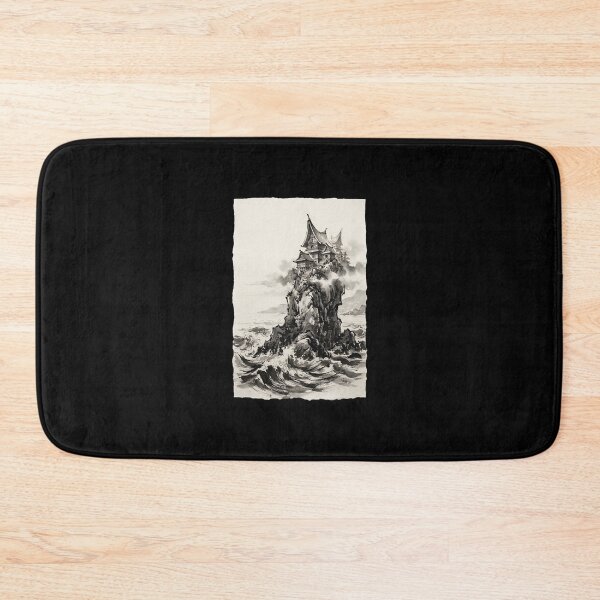 Item preview, Kuta Lombok Sumi-e Ink Wash Landscape designed and sold by DuckOddity.
