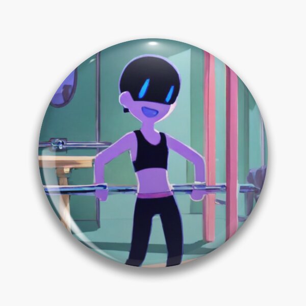Item preview, Illustration - Futuristic Cartoon-Style Character, Stylized Weightlifting Session designed and sold by Zone--Gaming.