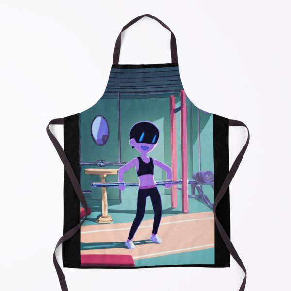 Item preview, Illustration - Futuristic Cartoon-Style Character, Stylized Weightlifting Session designed and sold by Zone--Gaming.