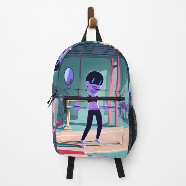 Item preview, Illustration - Futuristic Cartoon-Style Character, Stylized Weightlifting Session designed and sold by Zone--Gaming.