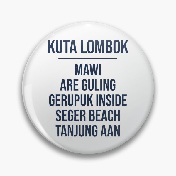 Item preview, Kuta Lombok Surf Spots Minimalist List designed and sold by DuckOddity.