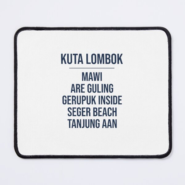 Item preview, Kuta Lombok Surf Spots Minimalist List designed and sold by DuckOddity.