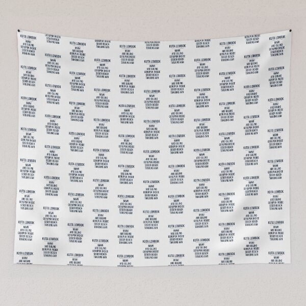 Item preview, Kuta Lombok Surf Spots Minimalist List designed and sold by DuckOddity.
