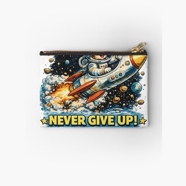 Item preview, Never Give Up Space Cat T-Shirt designed and sold by SupernovaNote.