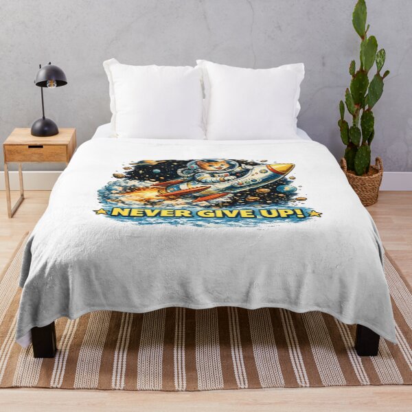 Item preview, Never Give Up Space Cat T-Shirt designed and sold by SupernovaNote.