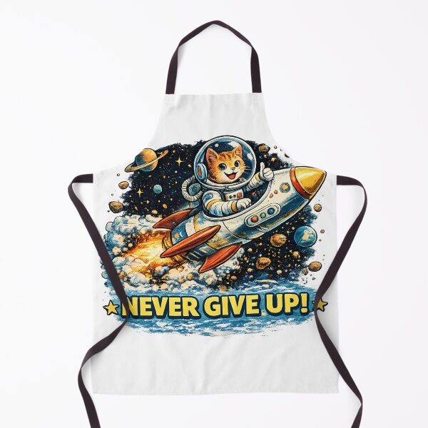 Item preview, Never Give Up Space Cat T-Shirt designed and sold by SupernovaNote.