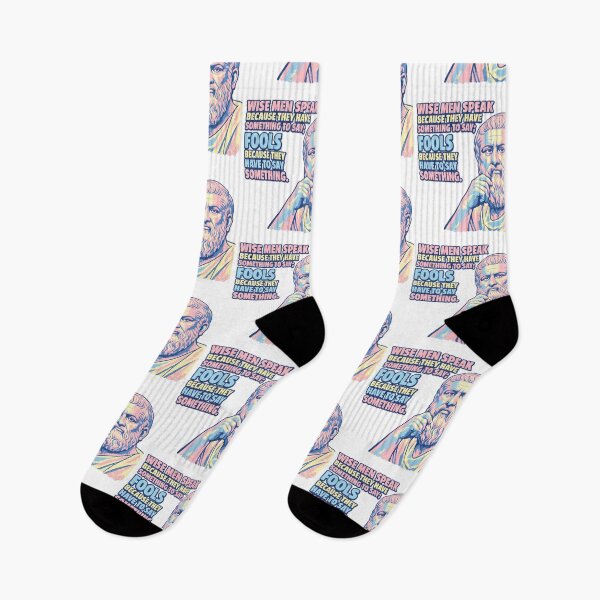 Item preview, Plato’s timeless wisdom: “Wise men speak because they have something to say fools because they have to say something" - Quote Art designed and sold by Donsean22.