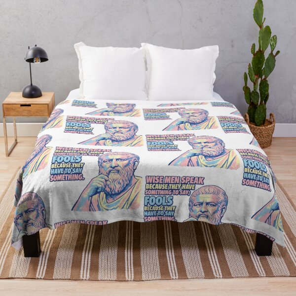 Item preview, Plato’s timeless wisdom: “Wise men speak because they have something to say fools because they have to say something" - Quote Art designed and sold by Donsean22.