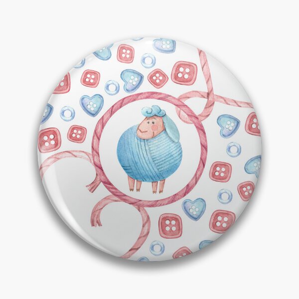Item preview, Cute Sheep Watercolor Seamless Pattern  designed and sold by White Rabbit Design .
