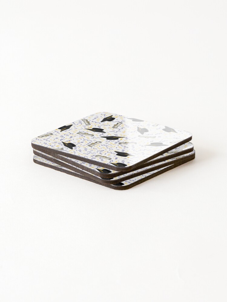 Thumbnail 4 of 5, Coasters (Set of 4), Graduation pattern designed and sold by Sribbles.