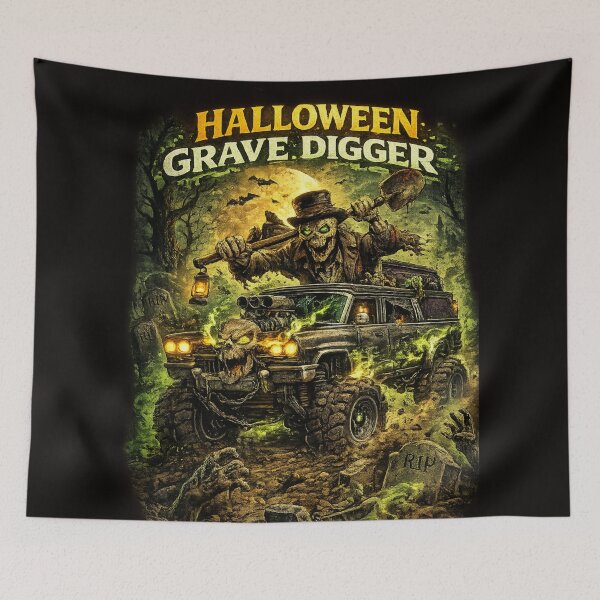 Item preview, HALLOWEEN GRAVE DIGGER designed and sold by Brejko.