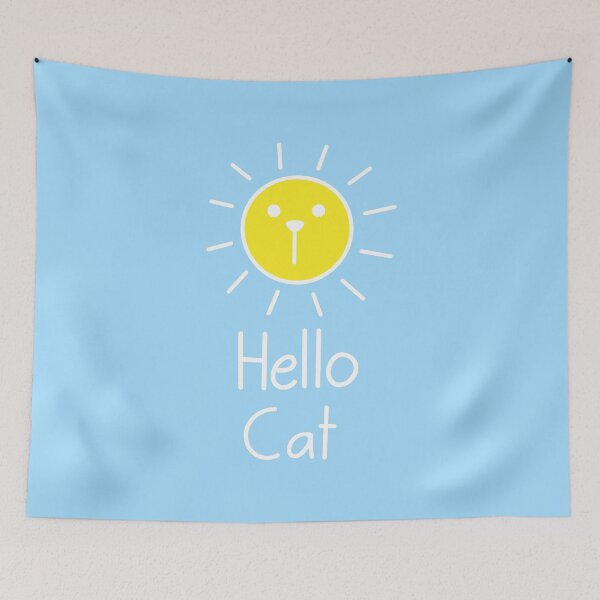 Item preview, Hello Cat Summer designed and sold by RetroChunky®.