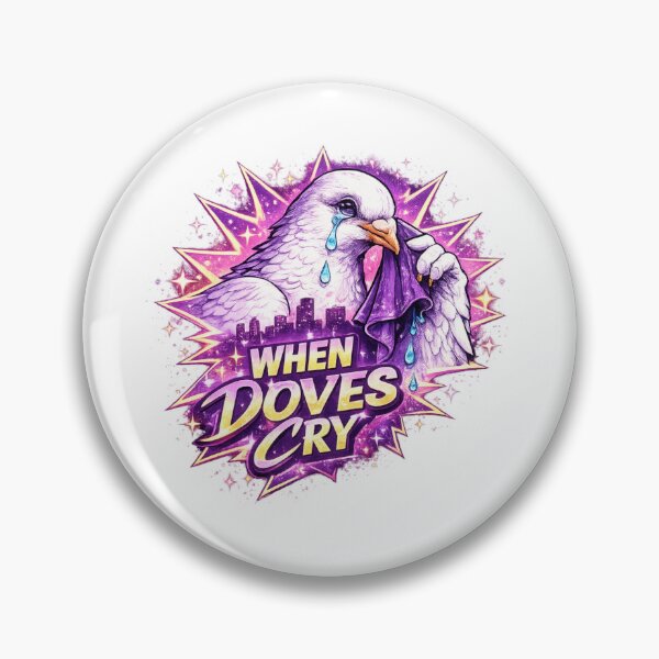Item preview, Prince Inspired Artwork - When Doves Cry Inspired 80s Retro Dove Pop Art Purple Neon Design designed and sold by Donsean22.