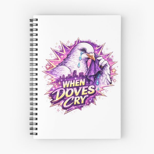 Item preview, Prince Inspired Artwork - When Doves Cry Inspired 80s Retro Dove Pop Art Purple Neon Design designed and sold by Donsean22.