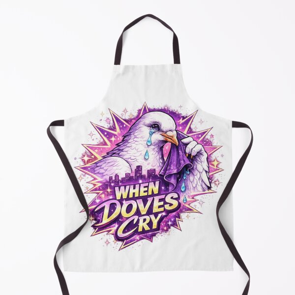Item preview, Prince Inspired Artwork - When Doves Cry Inspired 80s Retro Dove Pop Art Purple Neon Design designed and sold by Donsean22.