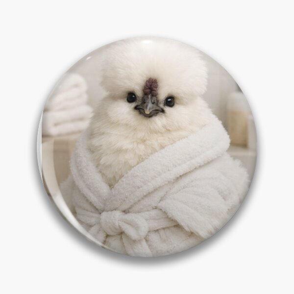 Item preview, Cozy Bathrobe Silkie Chicken designed and sold by Sillytoe.