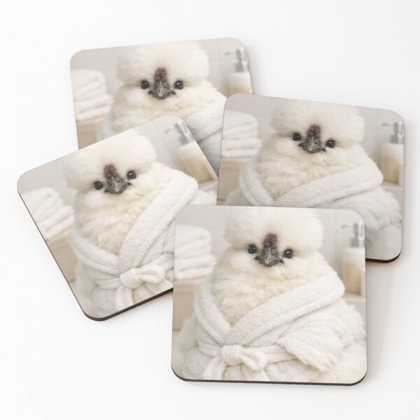 Item preview, Cozy Bathrobe Silkie Chicken designed and sold by Sillytoe.