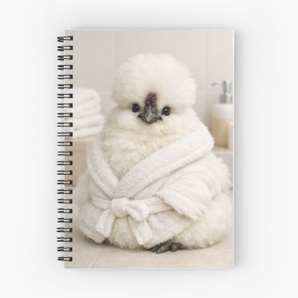 Item preview, Cozy Bathrobe Silkie Chicken designed and sold by Sillytoe.