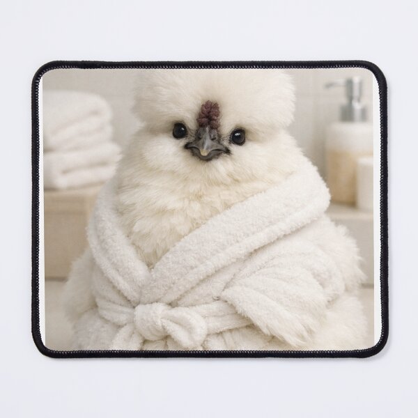 Item preview, Cozy Bathrobe Silkie Chicken designed and sold by Sillytoe.