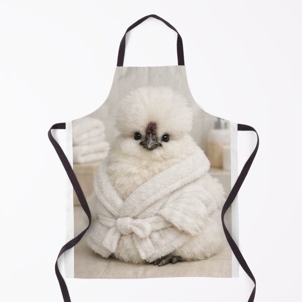 Item preview, Cozy Bathrobe Silkie Chicken designed and sold by Sillytoe.