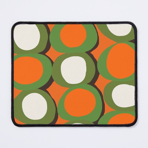 Item preview, Abstract Retro Geometric Circles in Orange and Green designed and sold by Deutschic.