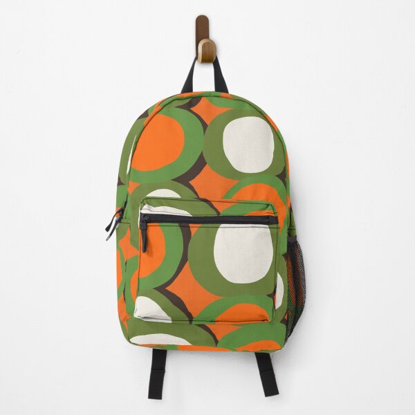 Item preview, Abstract Retro Geometric Circles in Orange and Green designed and sold by Deutschic.