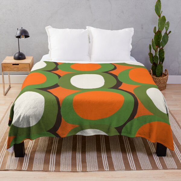 Item preview, Abstract Retro Geometric Circles in Orange and Green designed and sold by Deutschic.