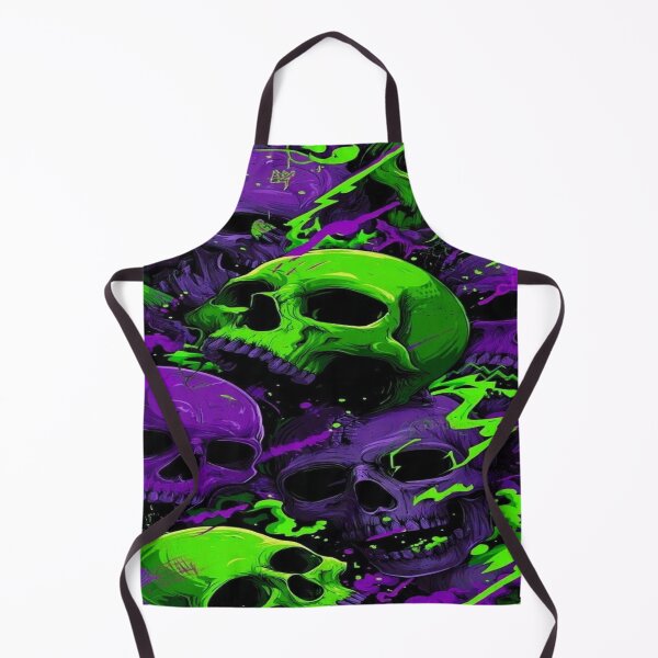 Aperçu de l'œuvre L'Énergie Brute du Chaos Toxique ️? Néon Toxiques - Motif Sombre créée et vendue par RAYBIL.