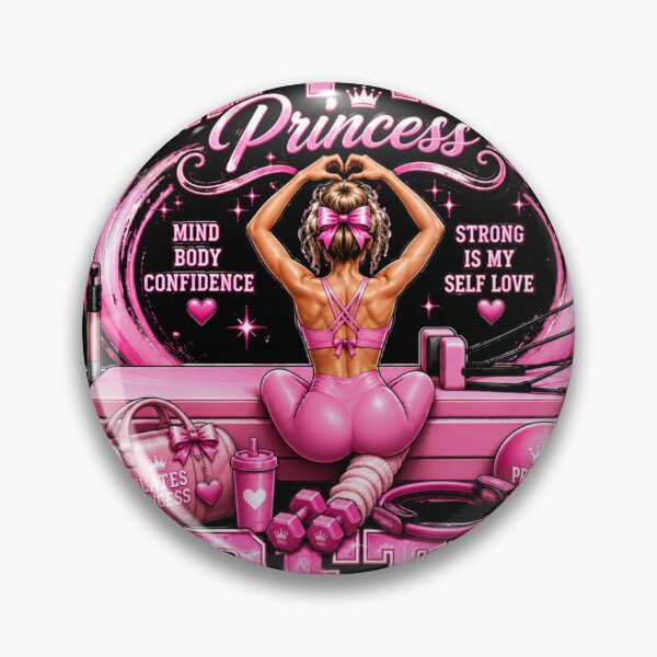 Item preview, Pink Pilates Princess Pretty Strong Aesthetic Gym T-Shirt designed and sold by Digistore1221.