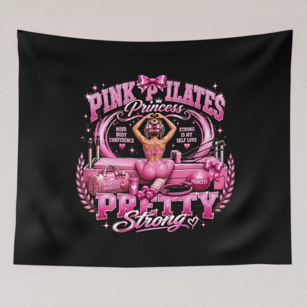 Item preview, Pink Pilates Princess Pretty Strong Aesthetic Gym T-Shirt designed and sold by Digistore1221.
