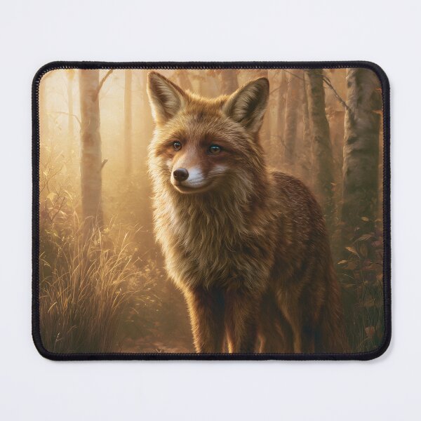 Item preview, Red Fox in Autumn Forest, Wildlife designed and sold by GuildedWordGraphics.