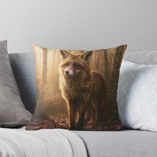 Item preview, Red Fox in Autumn Forest, Wildlife designed and sold by GuildedWordGraphics.